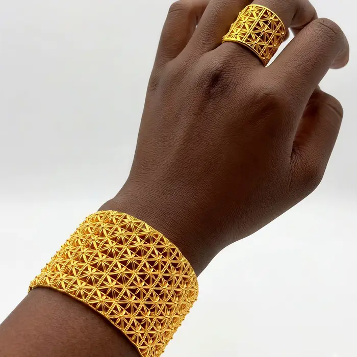 Bracelets à pampilles couleur or indien pour femmes