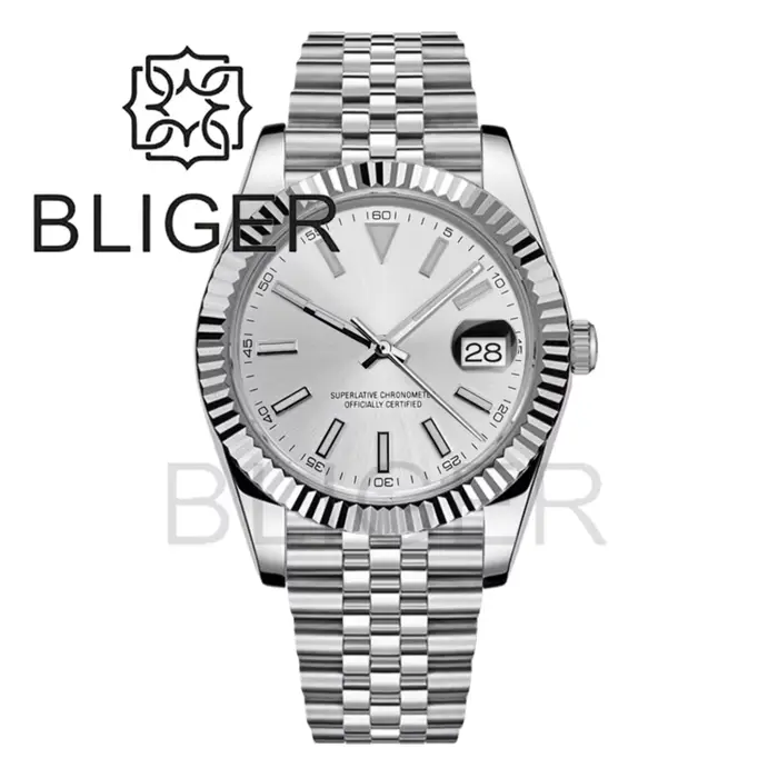 Montre BLIGER 36mm/39mm Fashion & Casual Automatique avec Cadran Lumineux et Fonction Plongeur Occasions Spéciales