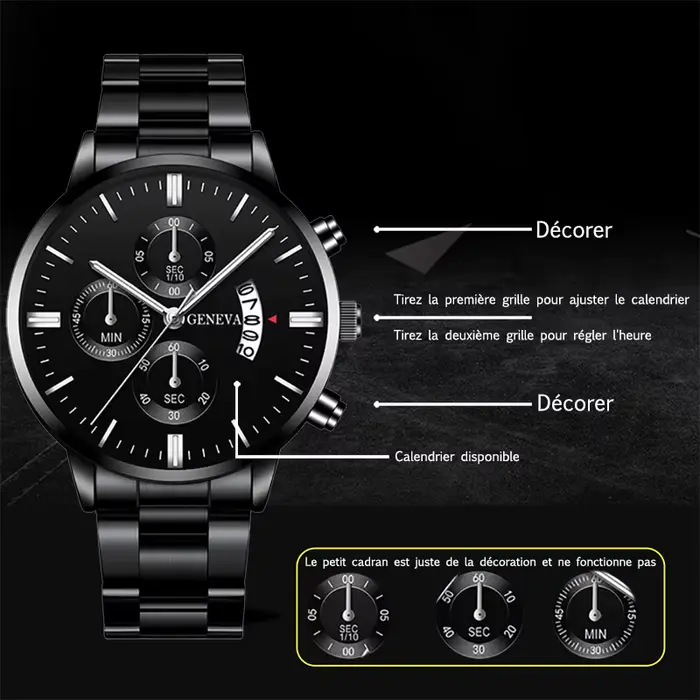 Montre homme Montre de sport de luxe pour hommes