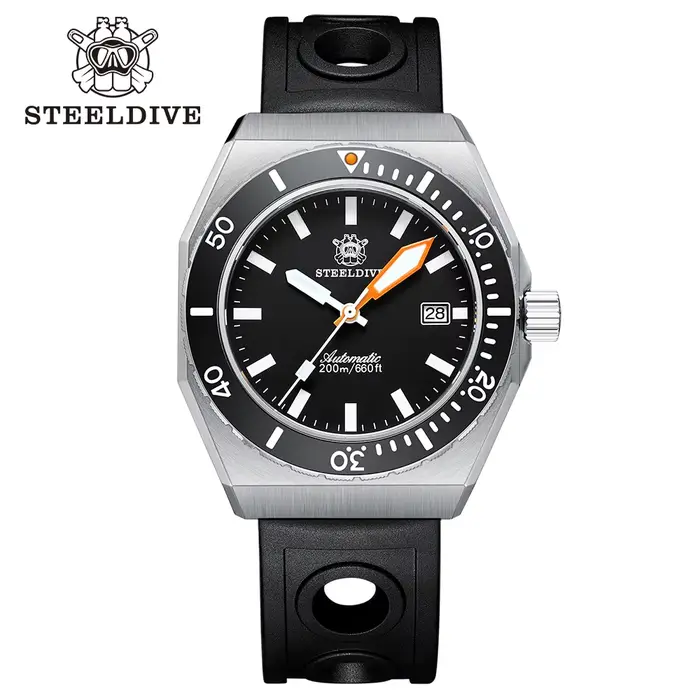 STEELDIVE-Montre Mécanique existent SD1963 Officielle pour Homme, Miroir Saphir Synthétique, Luxe, É