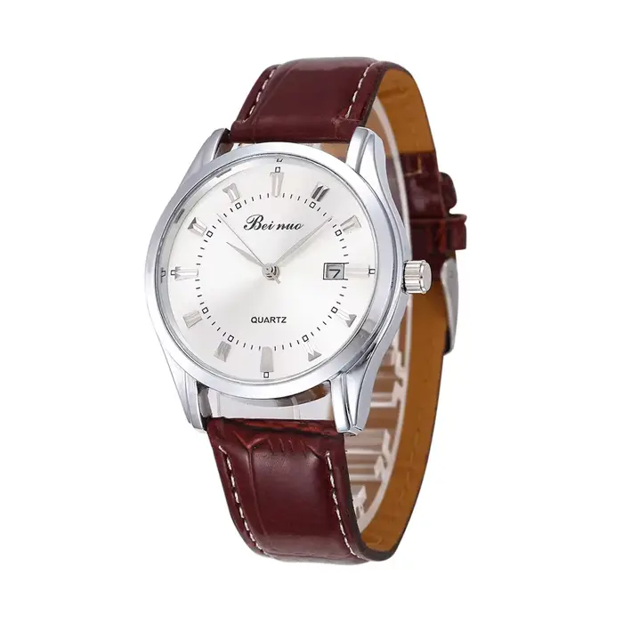Montres pour hommes de marque supérieure montres à Quartz simples de luxe pour hommes ceinture en cu