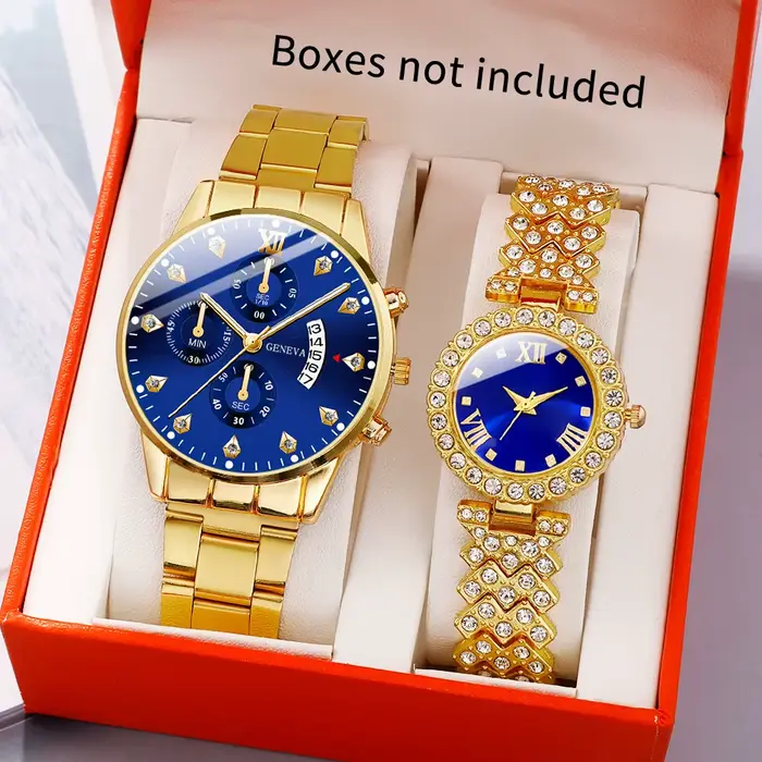 Montre à quartz en alliage pour Couple