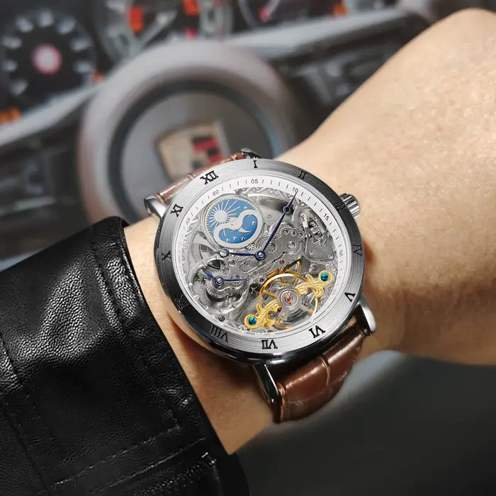 SKROX Gstuff-Montre mécanique étanche pour homme