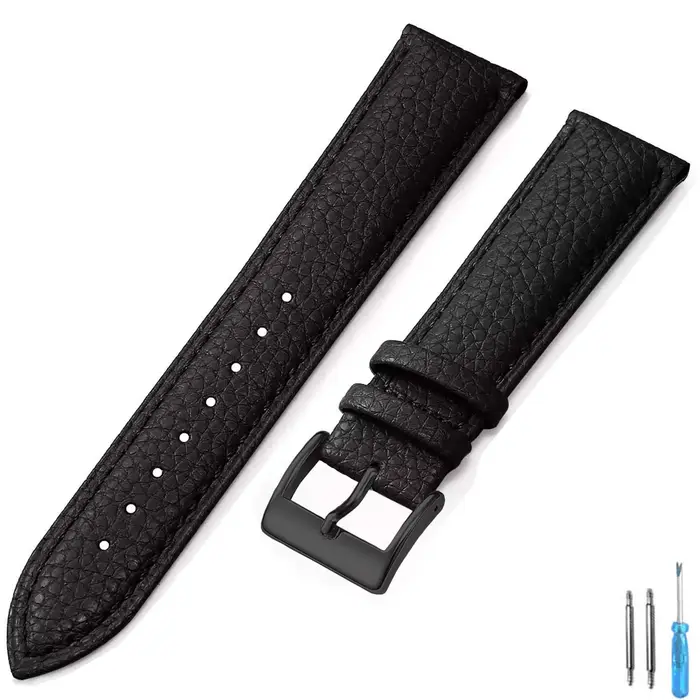 Bracelet de montre en cuir véritable 16mm 18mm 20mm 22mm 24mm
