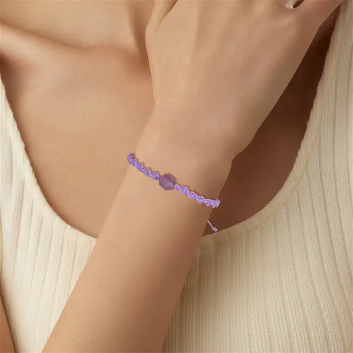 Bracelet à breloques en pierre turquoises bleues