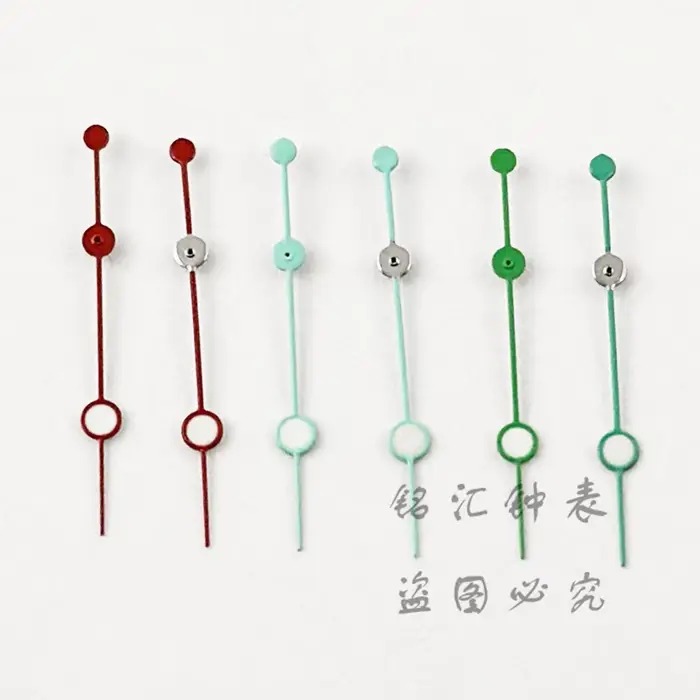 Aiguilles de montre NH35 12.5MM plongée fantôme rouge vert bleu pointeurs pour mouvements NH35/NH36/4R/7S montres ocassions spéciales