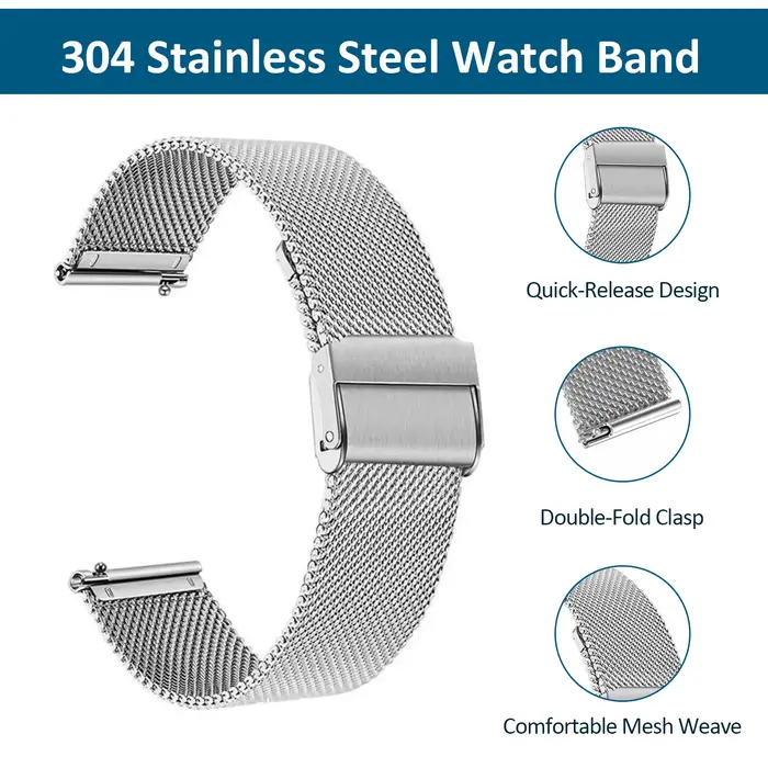 Bracelet de montre à dégagement rapide 8mm 10mm 12mm 14mm 15mm 16mm 20mm 24mm 18mm 22mm