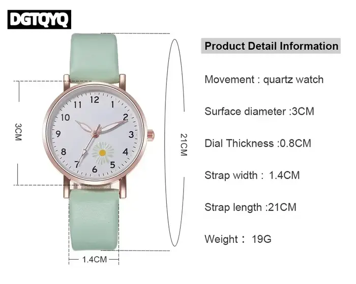 Montre rétro lumineuse pour femmes en alliage avec bracelet en cuir pour occasions spéciales et tenues quotidiennes