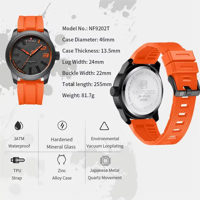 NAVIFORCE – montre à Quartz pour hommes