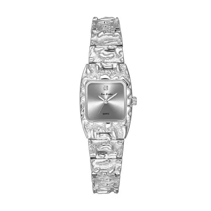 Montres carrées Vintage pour femmes, Bracelet doré, Quartz, coq à main, luxe de styliste, petite mon