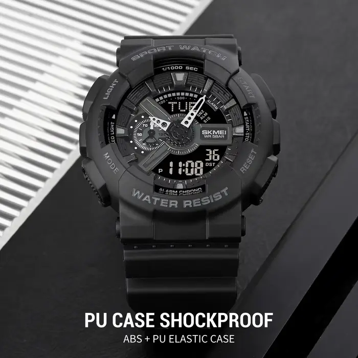 SKMEI heure mondiale lumière LED montres électroniques numériques pour hommes femmes sport montre à Quartz étanche