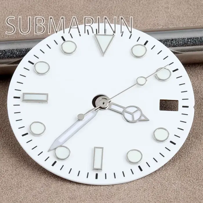 Aiguilles de cadran de montre 29 mm bleues/vertes/grises/noires/blanches