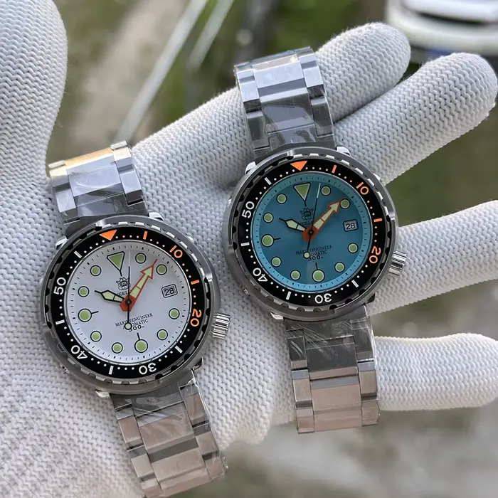 STEELDIVE nouveau en SD1975C hommes automatique montre de plongée 300m étanche mécanique montre-bracelet horloge lumineuse saphir miroir