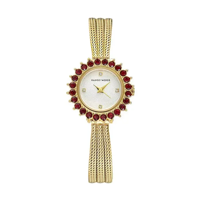 Montre de luxe pour femme élégante et sophistiquée mode décontracté quartz bracelet alliage bronze occassions spéciales