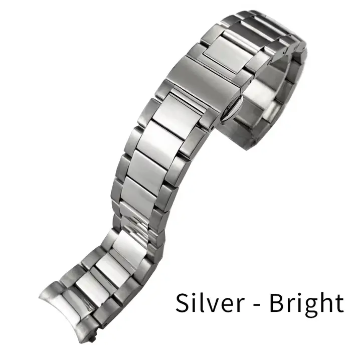 Bracelet de montre à extrémité incurvée, 19mm 20mm 21mm, pour Omega Seamaster AT150 41mm Aqua Terra,