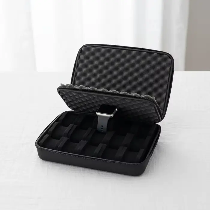 Boîte de rangement rigide pour 15 montres