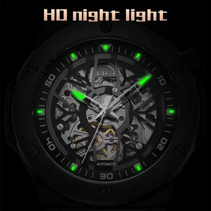 LIGE – montre automatique pour hommes