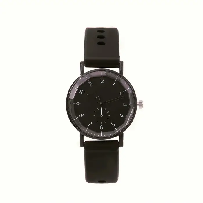 Montre Femme Élégante Rose Minimaliste Bracelet Silicone Montre à Quartz