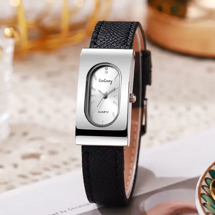 Nouvelle marque femmes montre mode cadran rectangulaire