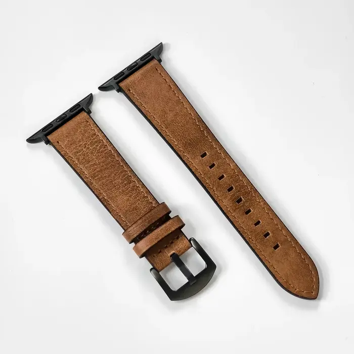 Bracelet de montre en cuir de veau pour bracelet de montre apple 49mm 46mm 45 42 40mm 41mm bracelet