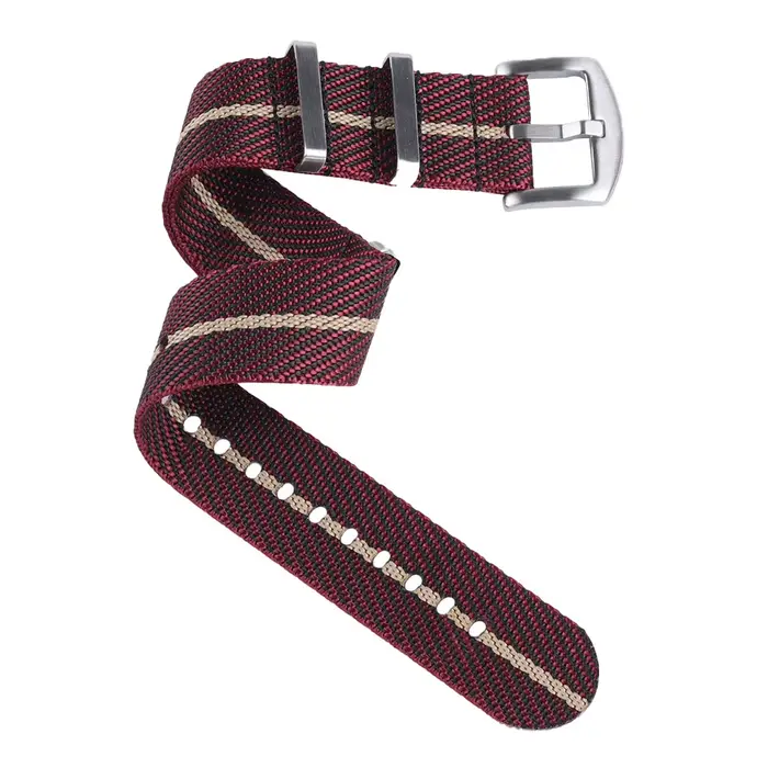 Bracelet militaire premium en nylon pour homme et femme 18 20 22mm avec 7 couleurs pour montres traditionnelles occasions spéciales