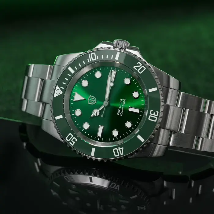 Watchdives WD1680Q V2 VH31 balayage mouvement à Quartz montre de luxe haut marque saphir acier inoxydable 20Bar étanche hommes montres