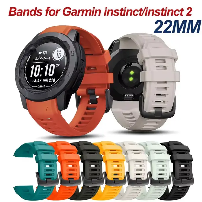 Bracelet de montre en Silicone de 22mm
