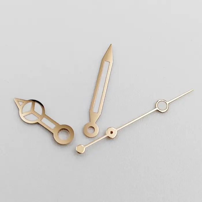 Aiguilles de montre en or Rose
