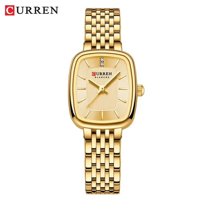 CURRN 9093 montre à Quartz pour femmes mode loisirs diamant Simple or argenté bande d'acier montre-bracelet pour dames horloge cadeau