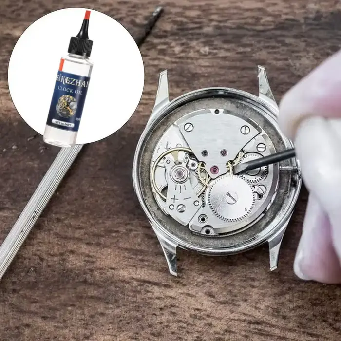 Huile lubrifiante mécanique pour horloge – Lubrification longue durée pour horloges anciennes et modernes – 60 ml avec applicateur de précision