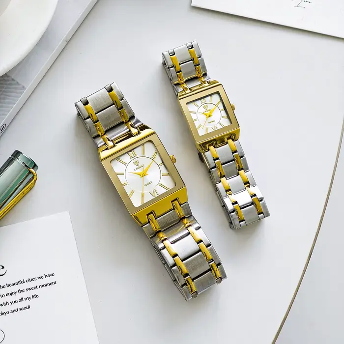 Montre-bracelet Liebig en acier inoxydable élégante pour homme et femme résistante à l'eau pour diverses occasions spéciales