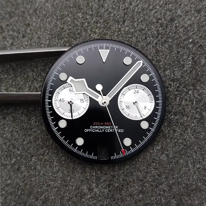 Cadrans de montre Excellent 29.5mm VK64 cadran blanc noir rose bleu ciel vert lumineux ajustement