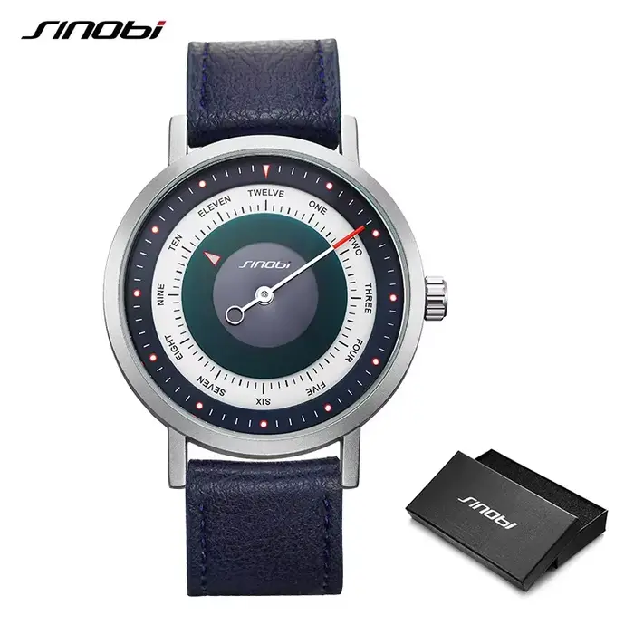 Sinobi mode montre pour hommes créatif décontracté militaire lumineux étanche en acier inoxydable mo
