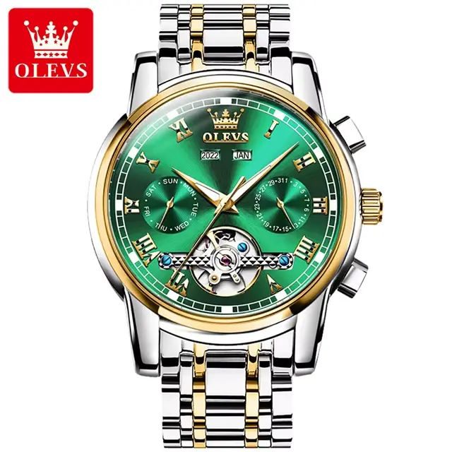 100% Original OLEVS automatique mécanique Couple montres pour hommes et femmes montres étanches ense