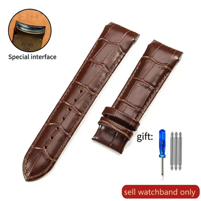 Bracelet de montre en cuir véritable pour homme, Tissot Couturier, T035, 1853, T035627, T035617, T03