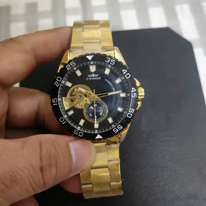 Forsining luxe hommes montres mécaniques Concept de mode cadran décoratif décontracté militaire sport montre-bracelet