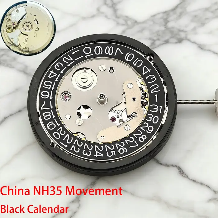 Mouvement automatique NH35 fabriqué en Chine pouvant remplacer le mouvement japonais NH35 avec un ca