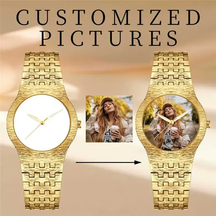 Montre photo personnalisable DIY : Montre à quartz élégante