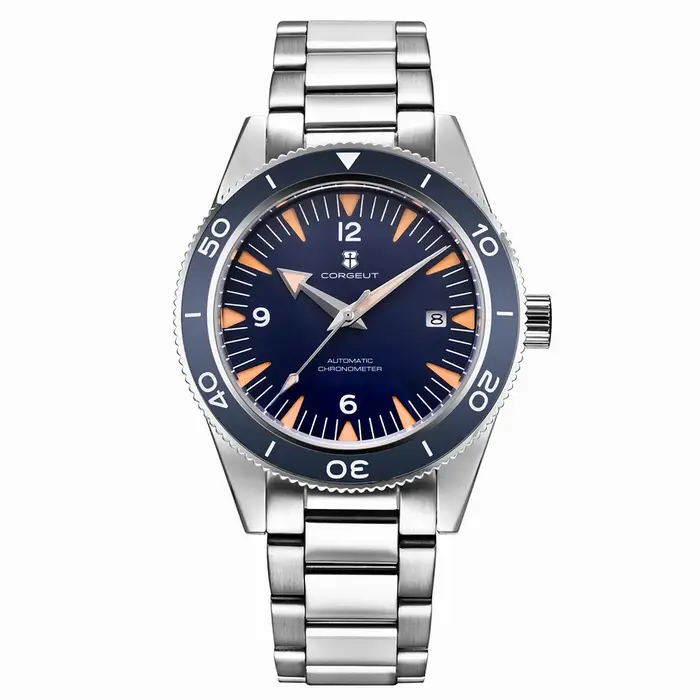 Lunette en céramique 100 étanche luxe Corgeut montre hommes 41mm saphir mécanique horloge plongeur mis5 automatique montre-bracelet