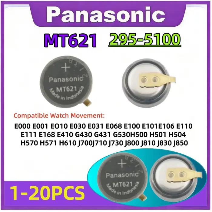 Condensateur 295-5100 MT621 avec pied pour montre Citizen Eco-Drive E000 E001 E010 E030 E031 E068 E1