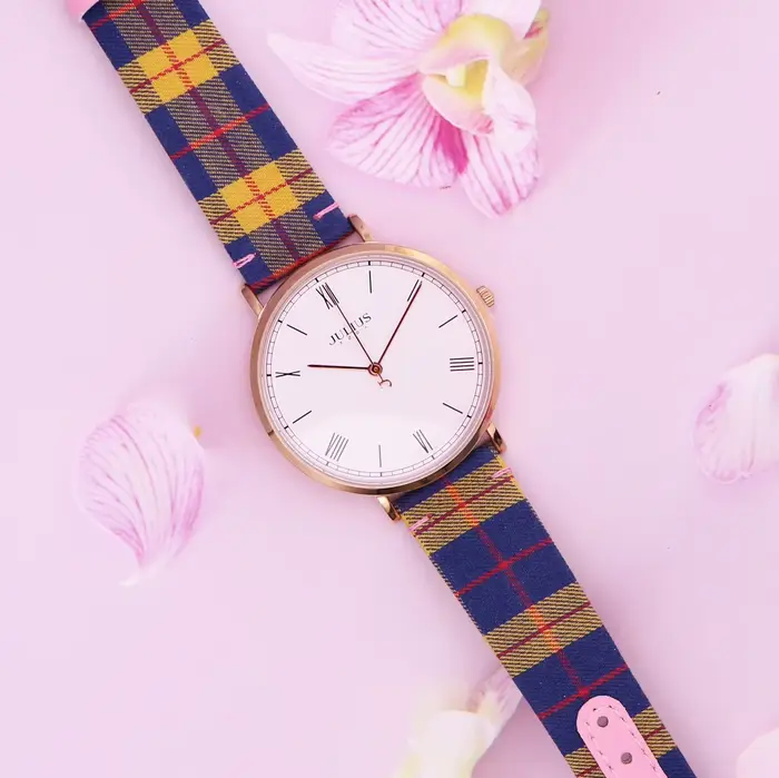 Julius – montre en cuir unisexe pour femmes