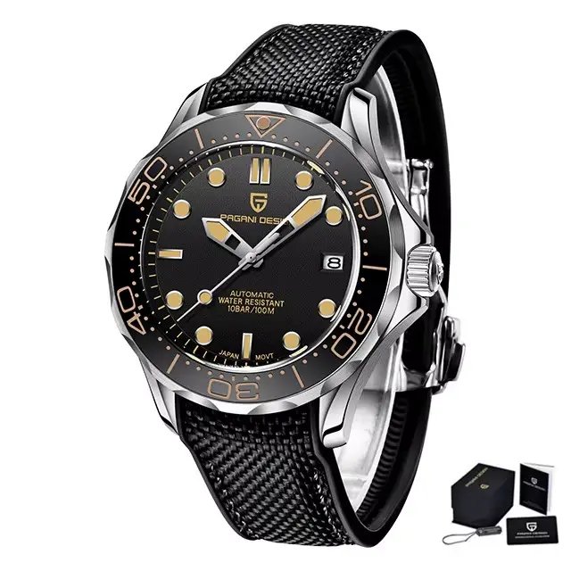 PAGANI DESIGN – montre-bracelet automatique pour hommes, marque de luxe, Top 007 Commander, mécaniqu
