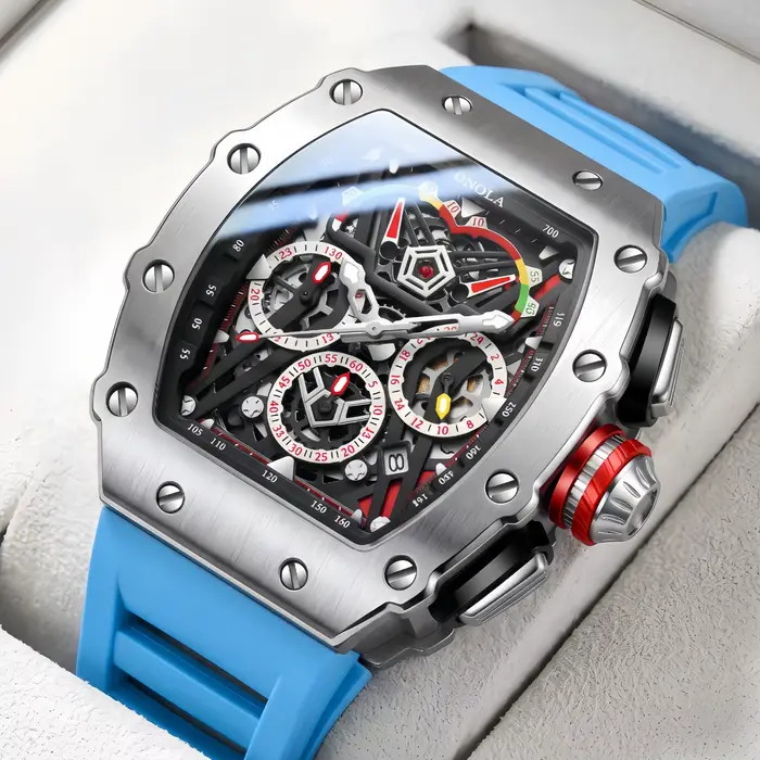 ONOLA 2021 Top marque montre hommes de luxe multifonctionnel lumineux étanche sport chronographe montres à Quartz horloge Relogio