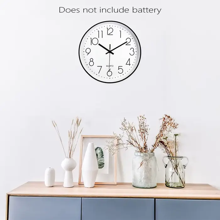 Horloge murale silencieuse à quartz