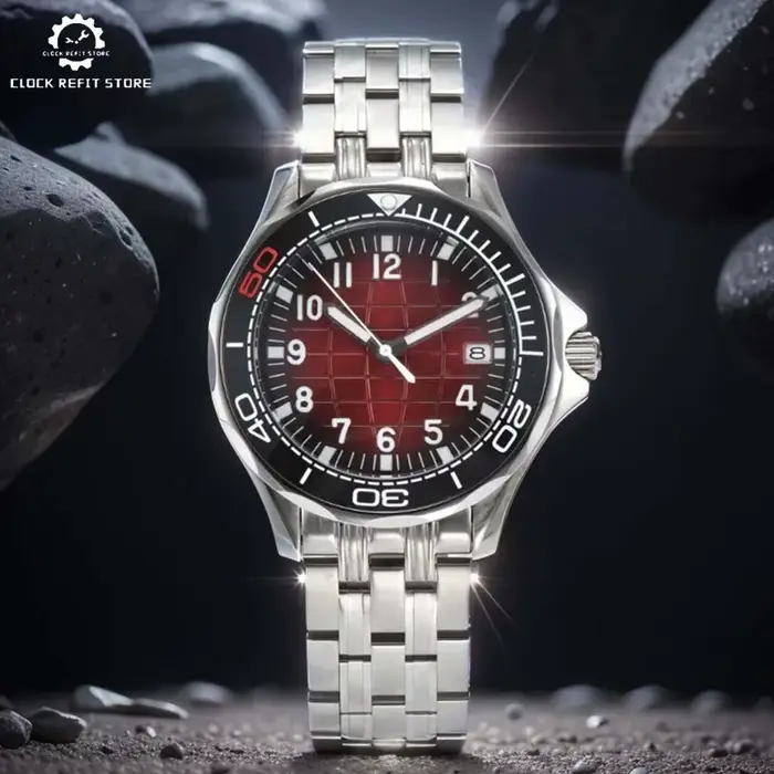 Montre mécanique automatique en acier inoxydable pour homme, boîtier étanche, lunette en céramique, montre d'affaires à la mode, 41mm