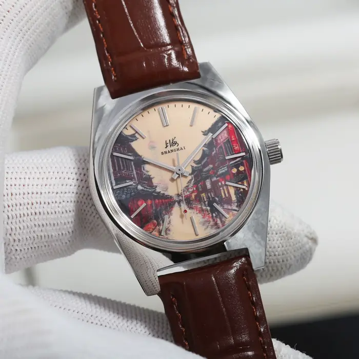 Montre mécanique à remontage manuel HEIMDALLR 36mm pour hommes style rétro classique cadeau occasionnels spéciales