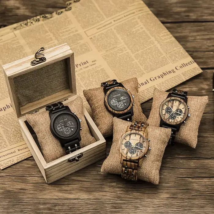 DODO DEER-Montre en bois à quartz pour homme
