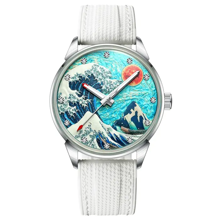 AILANG 2026 Nouvelle montre automatique de luxe blanche pour hommes NH36A