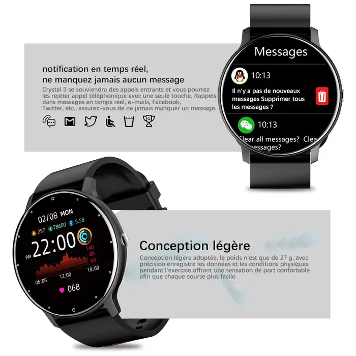 LIGE – montre connectée pour Android et ios