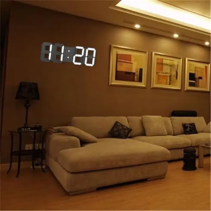 Horloge murale numérique électronique